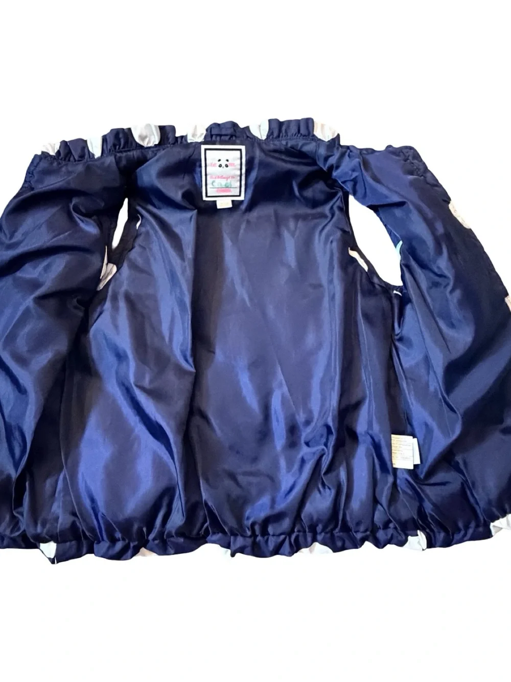 Gymboree Navy Blue Polka Dot Puffer Vest Girls’ size Medium (7/8)
